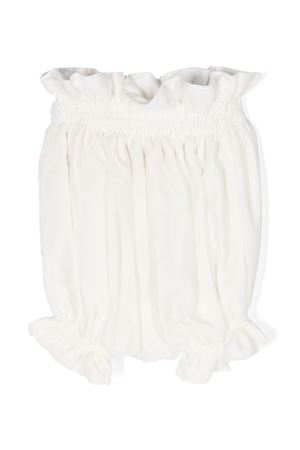 Optical white silk bloomers LA STUPENDERIA KIDS | CBCU52V75.